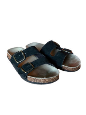 Cherokee black double strap cork sandals